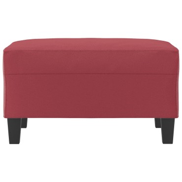 vidaXL Υποπόδιο Μπορντό 70x55x41cm από Συνθετικό Δέρμα 1 τεμ.