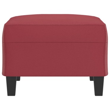 vidaXL Υποπόδιο Μπορντό 70x55x41cm από Συνθετικό Δέρμα 1 τεμ.