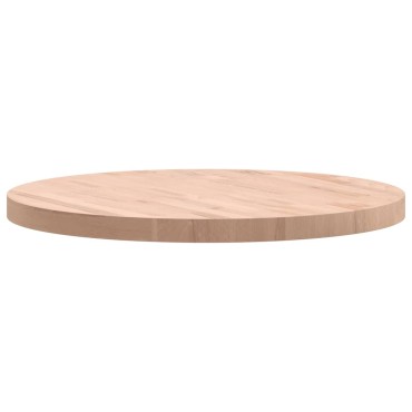 vidaXL Επιφάνεια Τραπεζιού Στρογγυλή 70x4cm Μασίφ Ξύλο Οξιάς 1 τεμ.