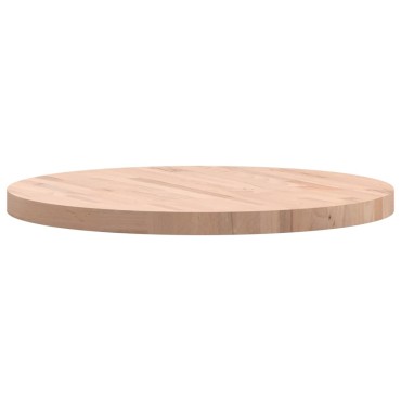 vidaXL Επιφάνεια Τραπεζιού Στρογγυλή 70x4cm Μασίφ Ξύλο Οξιάς 1 τεμ.