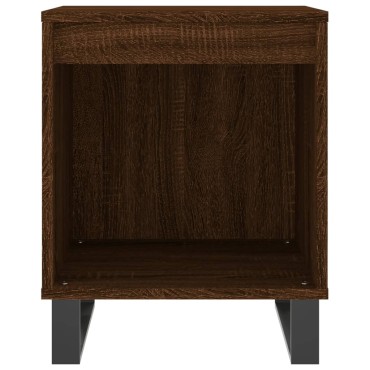 vidaXL Κομοδίνα 2 τεμ. Καφέ Δρυς 40x35x50cm από Επεξεργ. Ξύλο