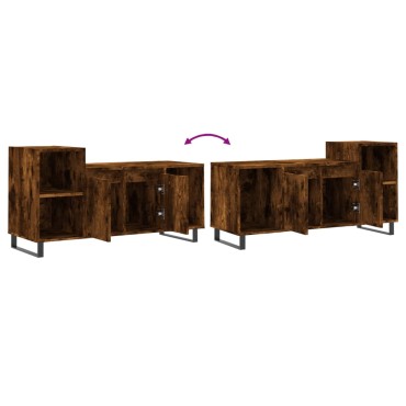vidaXL Έπιπλο Τηλεόρασης Καπνιστή Δρυς 100x35x55cm Επεξ. Ξύλο