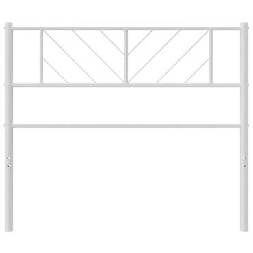 vidaXL Κεφαλάρι Λευκό Μεταλλικό 80x3x90cm 1 τεμ.