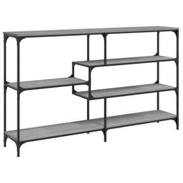 vidaXL Τραπέζι Κονσόλα Γκρι Sonoma 160x32x95cm Επεξεργασμένο Ξύλο 1 τεμ.
