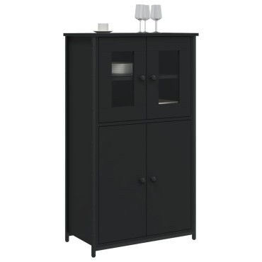 vidaXL Ντουλάπι Μαύρο 62x32x106,5cm από Επεξεργασμένο Ξύλο 1 τεμ.