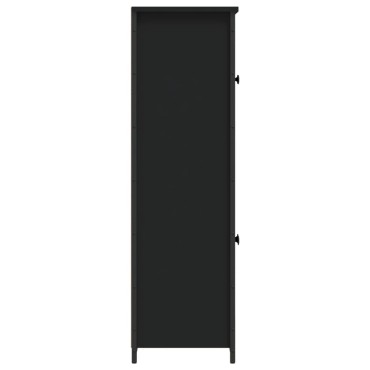 vidaXL Ντουλάπι Μαύρο 62x32x106,5cm από Επεξεργασμένο Ξύλο 1 τεμ.