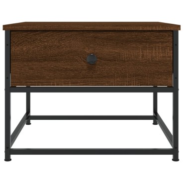 vidaXL Τραπεζάκι Σαλονιού Καφέ Δρυς 51x51x40cm Επεξεργασμένο Ξύλο 1 τεμ.