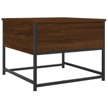 vidaXL Τραπεζάκι Σαλονιού Καφέ Δρυς 51x51x40cm Επεξεργασμένο Ξύλο 1 τεμ.