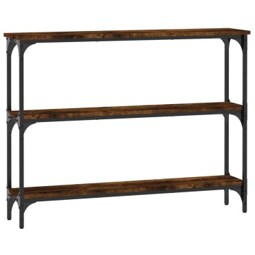 vidaXL Τραπέζι Κονσόλα Καπνιστή Δρυς 100x22,5x75cm Επεξεργ. Ξύλο 1 τεμ.