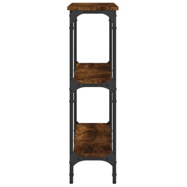 vidaXL Τραπέζι Κονσόλα Καπνιστή Δρυς 100x22,5x75cm Επεξεργ. Ξύλο 1 τεμ.