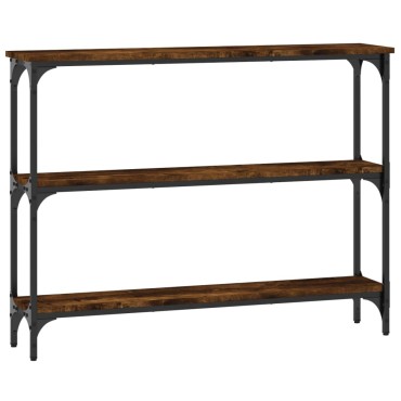 vidaXL Τραπέζι Κονσόλα Καπνιστή Δρυς 100x22,5x75cm Επεξεργ. Ξύλο 1 τεμ.