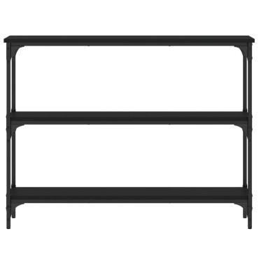 vidaXL Τραπέζι Κονσόλα Μαύρο 100x22,5x75cm από Επεξεργ. Ξύλο 1 τεμ.