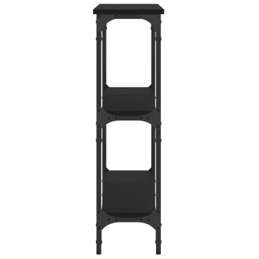vidaXL Τραπέζι Κονσόλα Μαύρο 100x22,5x75cm από Επεξεργ. Ξύλο 1 τεμ.
