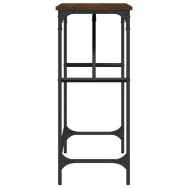 vidaXL Τραπέζι Κονσόλα Καφέ Δρυς 100x32x75cm Επεξεργασμένο Ξύλο 1 τεμ.