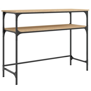 vidaXL Τραπέζι Κονσόλα Sonoma Δρυς 100x35,5x75cm Επεξεργασμένο Ξύλο 1 τεμ.