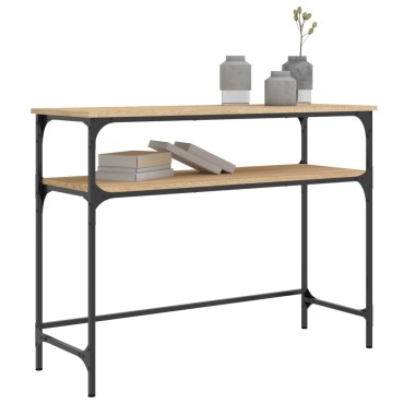 vidaXL Τραπέζι Κονσόλα Sonoma Δρυς 100x35,5x75cm Επεξεργασμένο Ξύλο 1 τεμ.