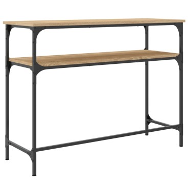 vidaXL Τραπέζι Κονσόλα Sonoma Δρυς 100x35,5x75cm Επεξεργασμένο Ξύλο 1 τεμ.