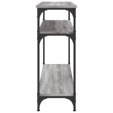 vidaXL Τραπέζι Κονσόλα Γκρι Sonoma 100x29x75cm Επεξεργασμένο Ξύλο 1 τεμ.