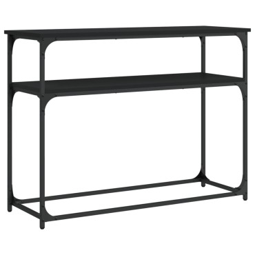 vidaXL Τραπέζι Κονσόλα Μαύρο 100x35,5x75cm από Επεξεργ. Ξύλο 1 τεμ.