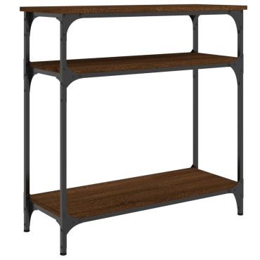 vidaXL Τραπέζι Κονσόλα Καφέ Δρυς 75x29x75cm Επεξεργασμένο Ξύλο 1 τεμ.