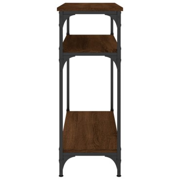 vidaXL Τραπέζι Κονσόλα Καφέ Δρυς 75x29x75cm Επεξεργασμένο Ξύλο 1 τεμ.