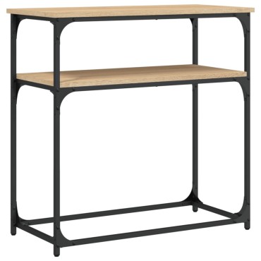 vidaXL Τραπέζι Κονσόλα Sonoma Δρυς 75x35,5x75cm Επεξεργασμένο Ξύλο 1 τεμ.