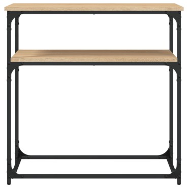 vidaXL Τραπέζι Κονσόλα Sonoma Δρυς 75x35,5x75cm Επεξεργασμένο Ξύλο 1 τεμ.