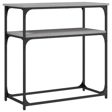 vidaXL Τραπέζι Κονσόλα Γκρι Sonoma 75x35,5x75cm Επεξεργασμένο Ξύλο 1 τεμ.