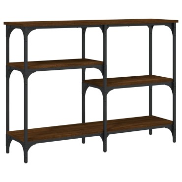 vidaXL Τραπέζι Κονσόλα Καφέ Δρυς 102x29x75cm Επεξεργασμένο Ξύλο 1 τεμ.