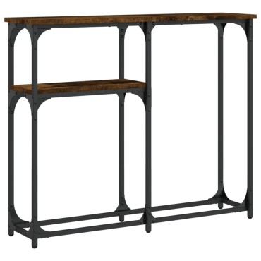 vidaXL Τραπέζι Κονσόλα Καπνιστή Δρυς 90x22,5x75cm Επεξεργ. Ξύλο 1 τεμ.