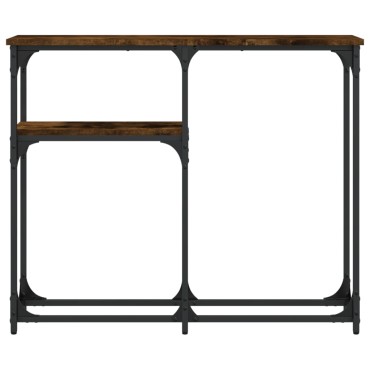 vidaXL Τραπέζι Κονσόλα Καπνιστή Δρυς 90x22,5x75cm Επεξεργ. Ξύλο 1 τεμ.