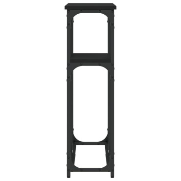 vidaXL Τραπέζι Κονσόλα Μαύρο 90x22,5x75cm από Επεξεργ. Ξύλο 1 τεμ.