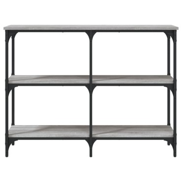 vidaXL Τραπέζι Κονσόλα Γκρι Sonoma 100x29x75cm Επεξεργασμένο Ξύλο 1 τεμ.