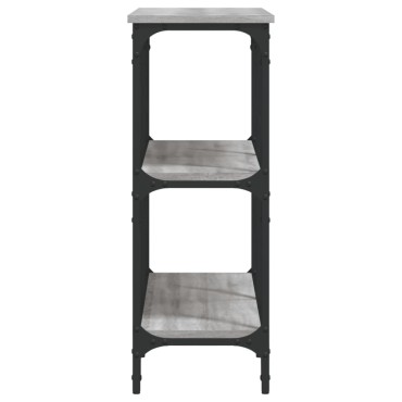 vidaXL Τραπέζι Κονσόλα Γκρι Sonoma 100x29x75cm Επεξεργασμένο Ξύλο 1 τεμ.