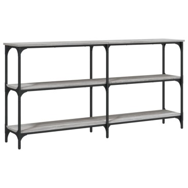 vidaXL Τραπέζι Κονσόλα Γκρι Sonoma 150x29x75cm Επεξεργασμένο Ξύλο 1 τεμ.