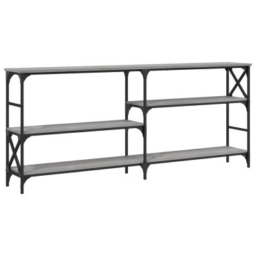 vidaXL Τραπέζι Κονσόλα Γκρι Sonoma 180x29x76,5cm Επεξεργ. Ξύλο 1 τεμ.