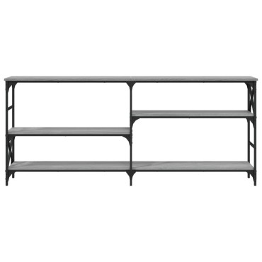 vidaXL Τραπέζι Κονσόλα Γκρι Sonoma 180x29x76,5cm Επεξεργ. Ξύλο 1 τεμ.