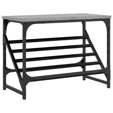 vidaXL Παπουτσοθήκη Γκρι Sonoma 60x30x45cm από Επεξεργασμένο Ξύλο