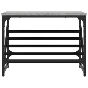 vidaXL Παπουτσοθήκη Γκρι Sonoma 60x30x45cm από Επεξεργασμένο Ξύλο