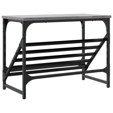 vidaXL Παπουτσοθήκη Γκρι Sonoma 60x30x45cm από Επεξεργασμένο Ξύλο