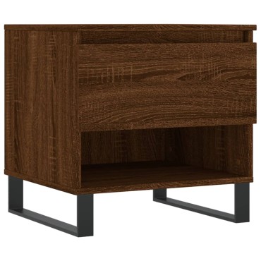 vidaXL Τραπέζι Σαλονιού Καφέ Δρυς 50x46x50cm Επεξεργασμένο Ξύλο 1 τεμ.