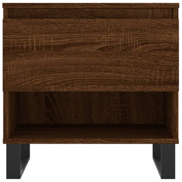 vidaXL Τραπέζι Σαλονιού Καφέ Δρυς 50x46x50cm Επεξεργασμένο Ξύλο 1 τεμ.