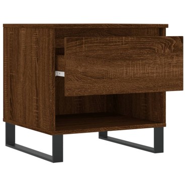 vidaXL Τραπέζι Σαλονιού Καφέ Δρυς 50x46x50cm Επεξεργασμένο Ξύλο 1 τεμ.