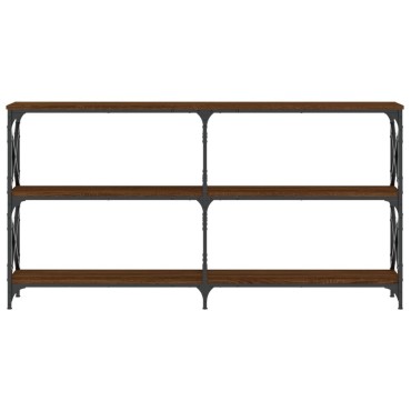 vidaXL Τραπέζι Κονσόλα Καφέ Δρυς 156x28x80,5cm Επεξεργασμένο Ξύλο 1 τεμ.