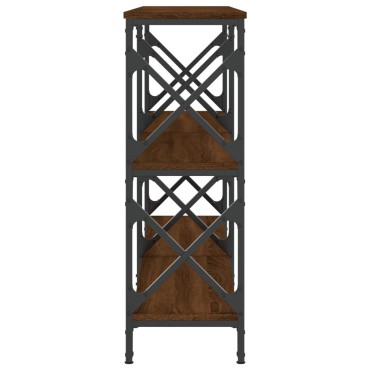 vidaXL Τραπέζι Κονσόλα Καφέ Δρυς 156x28x80,5cm Επεξεργασμένο Ξύλο 1 τεμ.