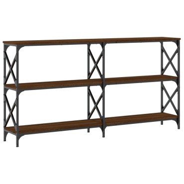 vidaXL Τραπέζι Κονσόλα Καφέ Δρυς 156x28x80,5cm Επεξεργασμένο Ξύλο 1 τεμ.