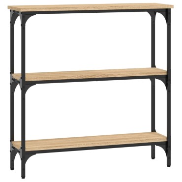 vidaXL Τραπέζι Κονσόλα Sonoma Δρυς 75x22,5x75cm Επεξεργασμένο Ξύλο 1 τεμ.