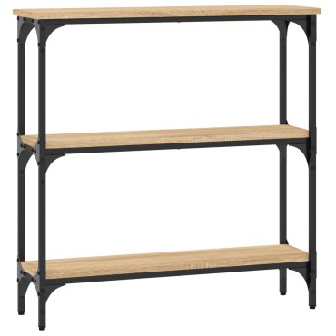 vidaXL Τραπέζι Κονσόλα Sonoma Δρυς 75x22,5x75cm Επεξεργασμένο Ξύλο 1 τεμ.