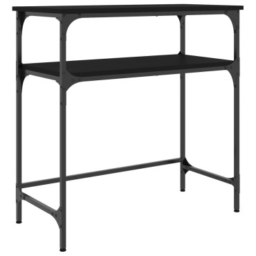 vidaXL Τραπέζι Κονσόλα Μαύρο 75x35,5x75cm από Επεξεργ. Ξύλο 1 τεμ.