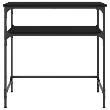 vidaXL Τραπέζι Κονσόλα Μαύρο 75x35,5x75cm από Επεξεργ. Ξύλο 1 τεμ.